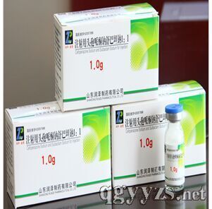 注射用頭孢哌酮鈉舒巴坦鈉0.75g