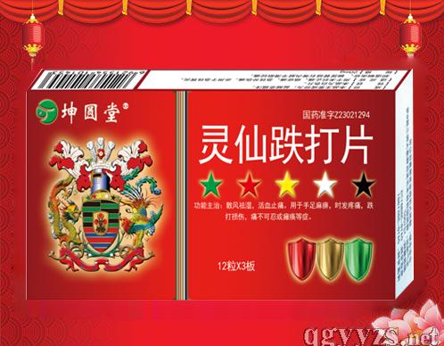 (坤圓堂)靈仙跌打片