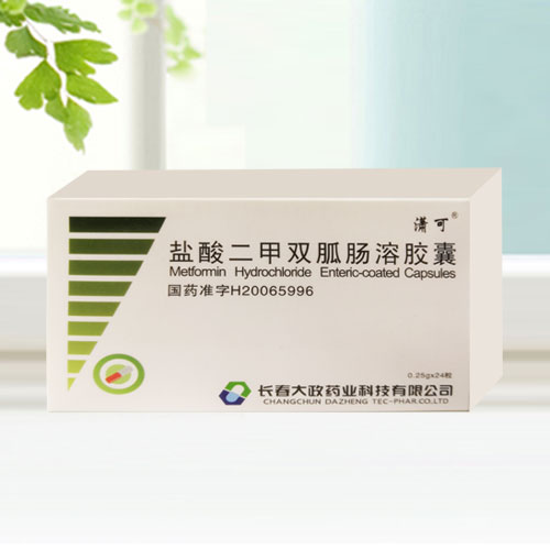 鹽酸二甲雙胍腸溶膠囊